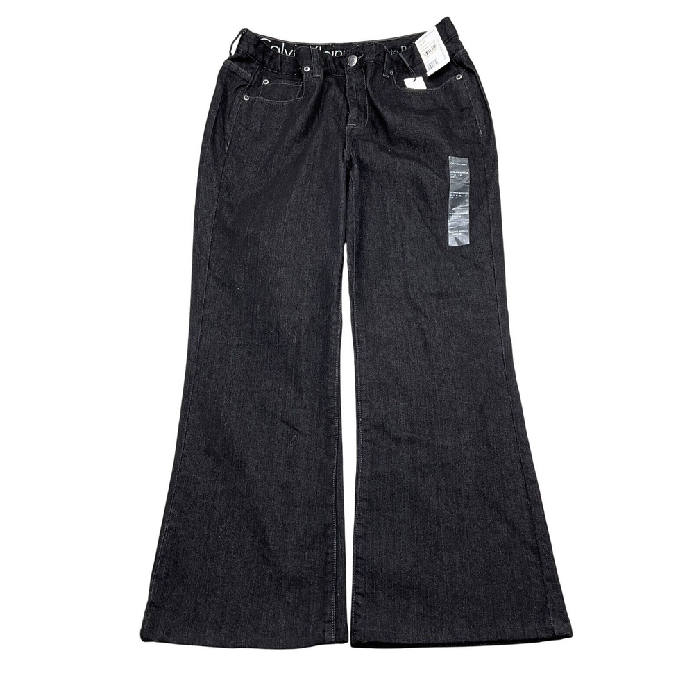 Calvin Klein Jeans Womens 14/30L Black Ultimate‎ Bootcut Below Waist Slim Fit